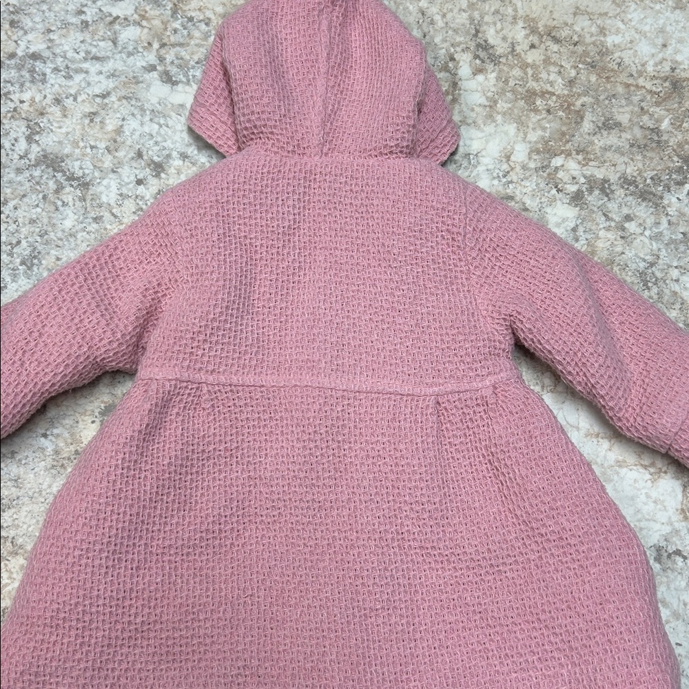 Spunky Kids Pink Hooded Pea Coat - Picture 3 of 3